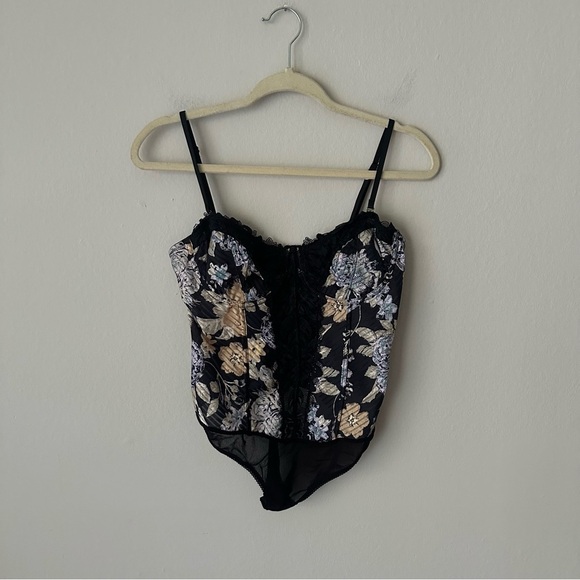 Free People Intimately Good Luck Charm Bodysuit in Black Size medium - Picture 4 of 14